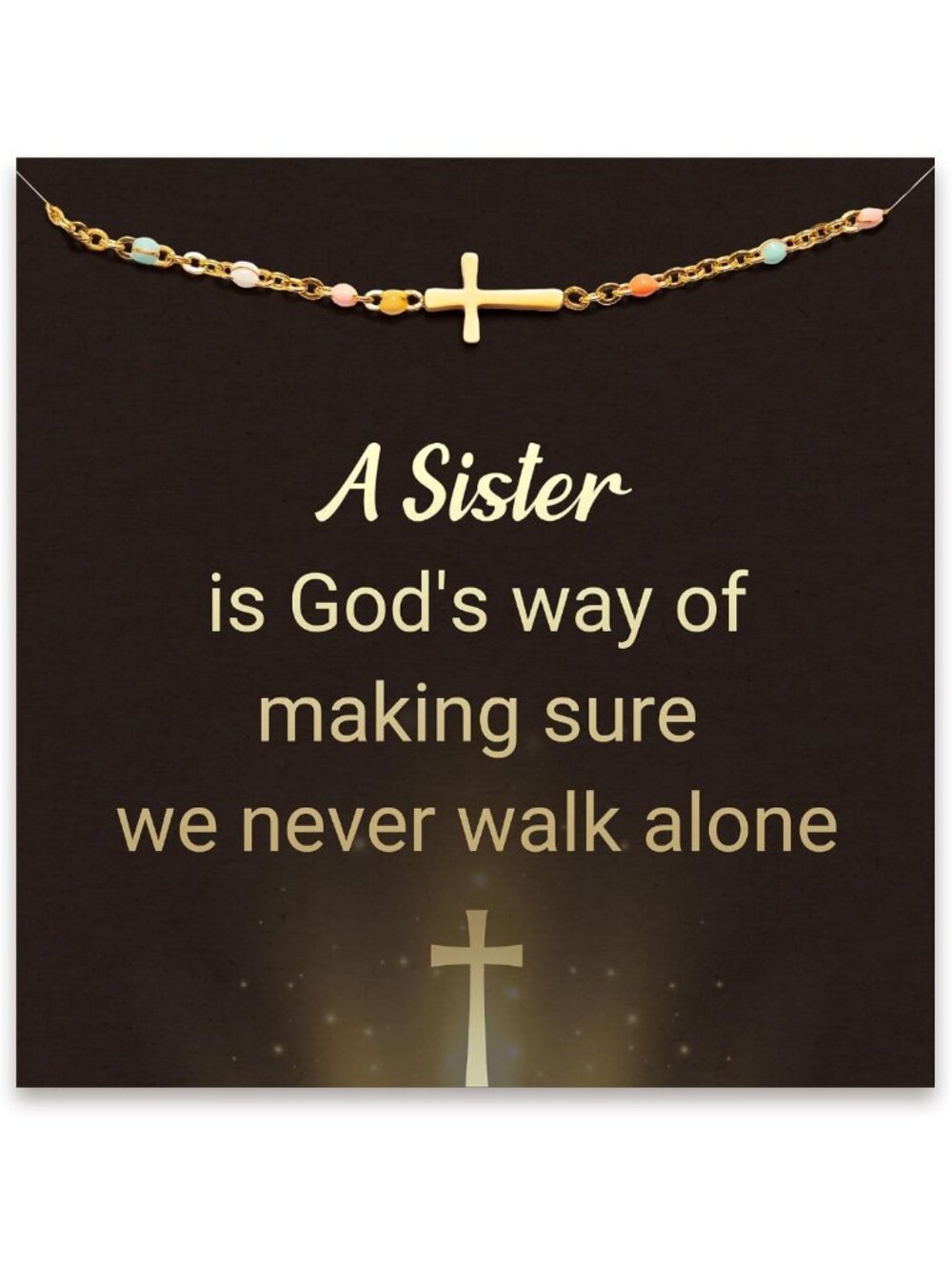 Inspirational Christian Jewelry for Women, Cross Bracelet, Baptism
